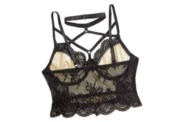 Punk Spaghetti Embroidered Floral Tank Top 292