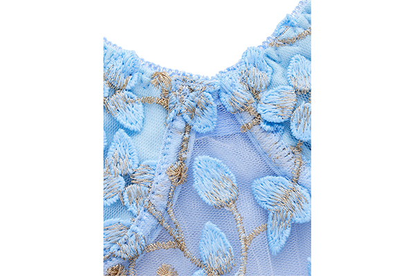 Hot Girl High-End Corset With Floral Embroidery, Steel Ring Lace-Up, Inner Wear And Outer Wear Suspenders 227